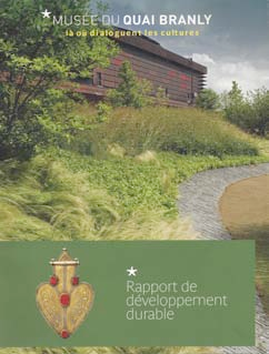 Couverture du rapport de dévelopement durable du musée du quai branly.