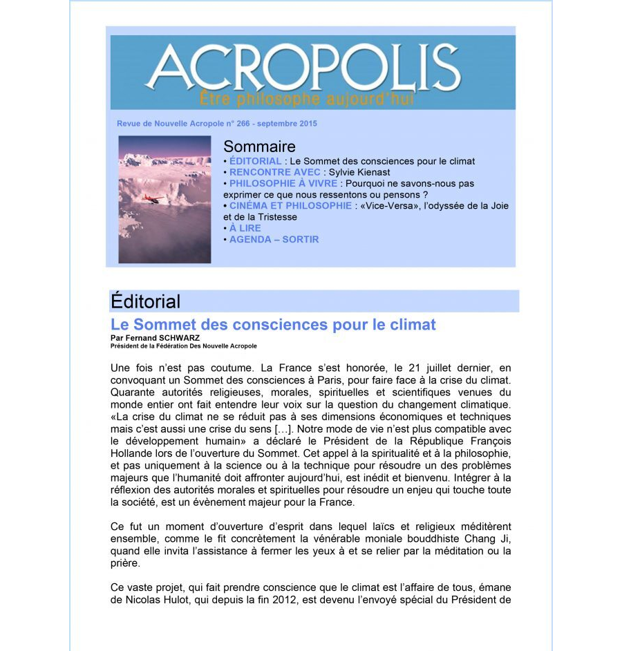 Revue Acropolis n°251